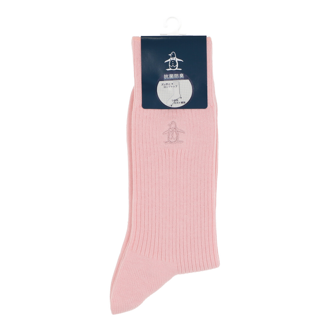 Munsingwear(ings) マンシングウェア Munsingwear クルー丈ワンポイントソックス ピンク 25-27 Munsingwear(ings) マンシングウェア Munsingwear クルー丈ワンポイントソックス ピンク 25-27
