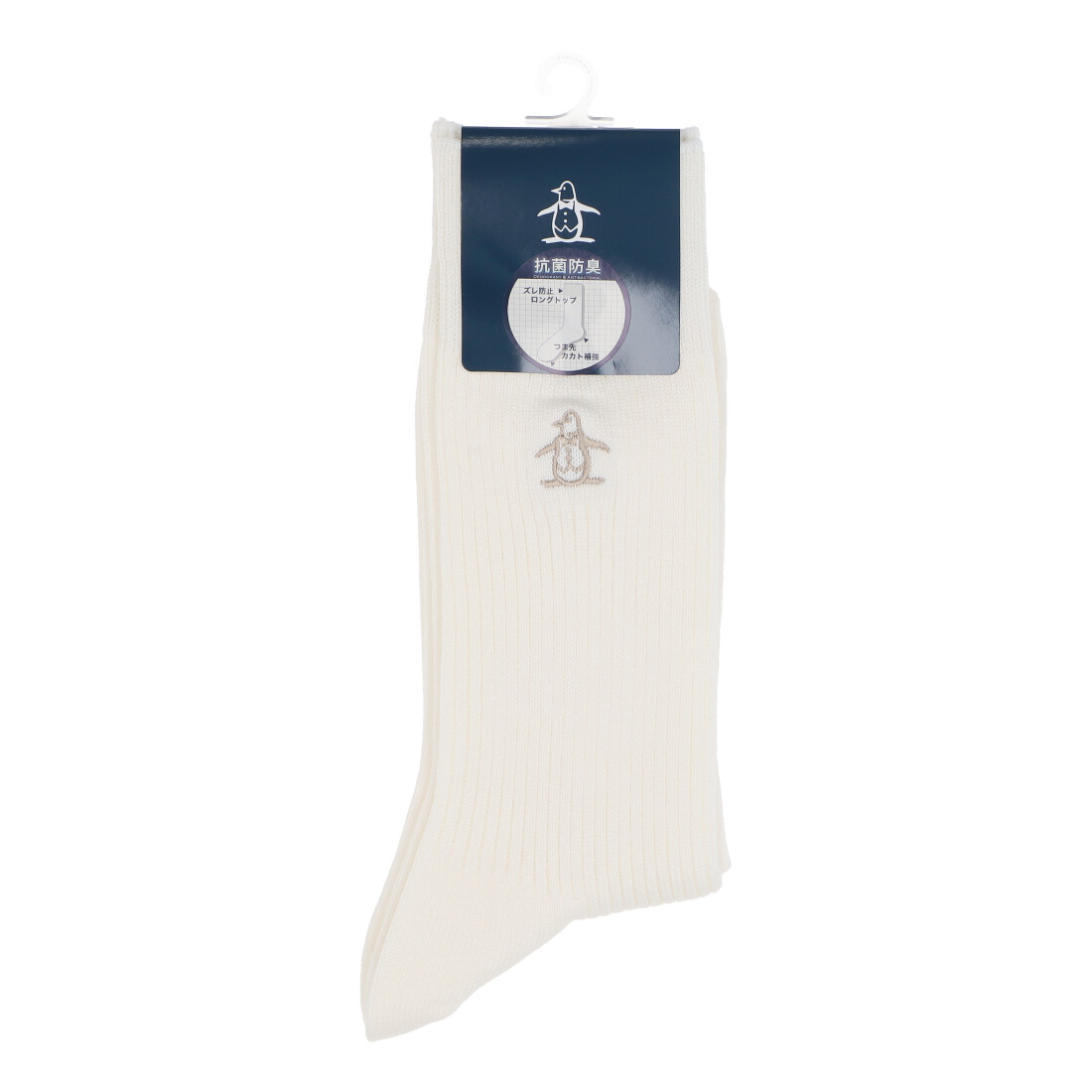 Munsingwear(ings) マンシングウェア Munsingwear クルー丈ワンポイントソックス ホワイト 25-27 Munsingwear(ings) マンシングウェア Munsingwear クルー丈ワンポイントソックス ホワイト 25-27