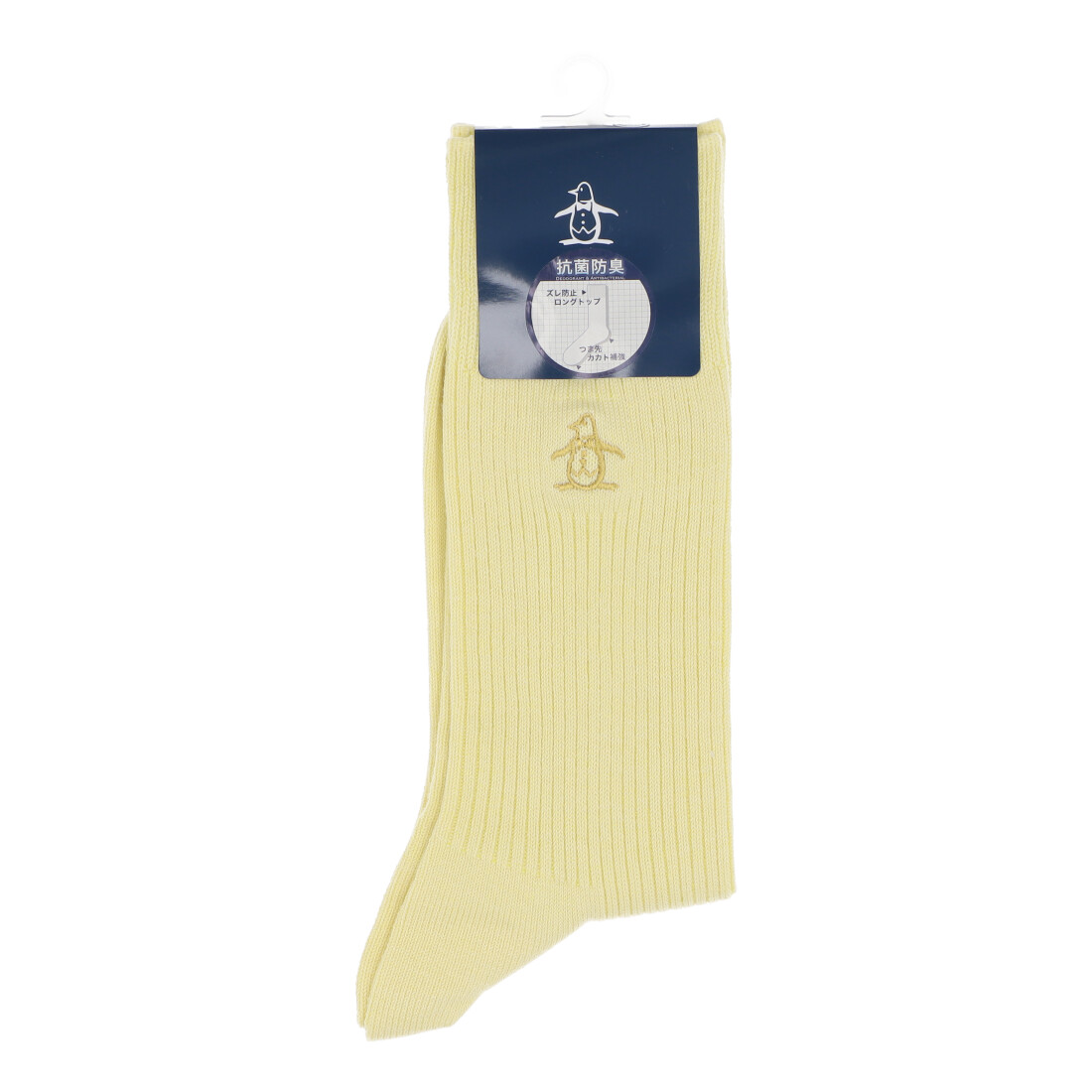 Munsingwear(ings) マンシングウェア Munsingwear クルー丈ワンポイントソックス イエロー 25-27 Munsingwear(ings) マンシングウェア Munsingwear クルー丈ワンポイントソックス イエロー 25-27