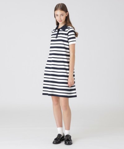 プレッピーボーダーニットドレス