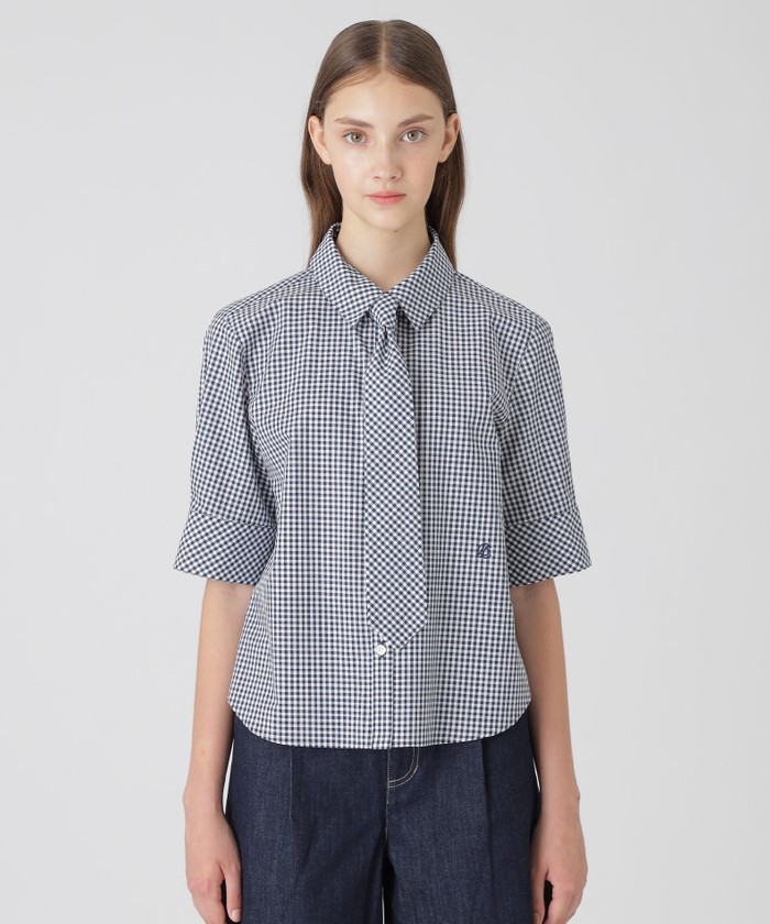 美品˚✧₊　ブルーレーベル　クレストブリッジ   フード付　大判　リバーシブル BLUE LABEL CRESTBRIDGE(ブルーレーベル・クレストブリッジ