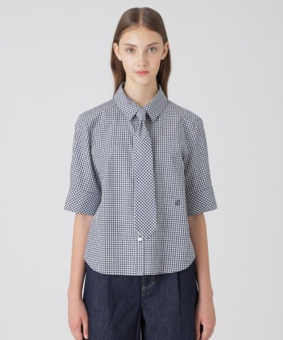 クレストブリッジギンガムチェックブラウス
