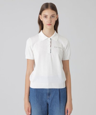 コットンナイロンニットポロ