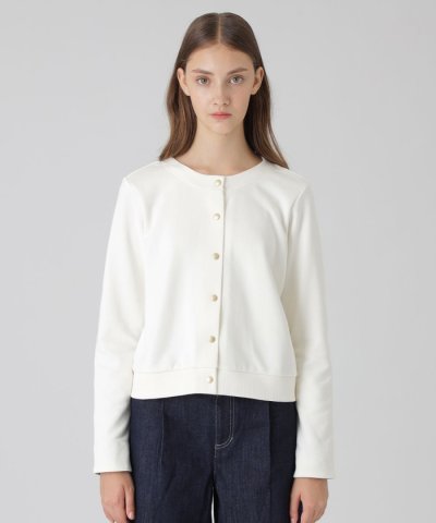 コンパクトソフト裏毛カーディガン