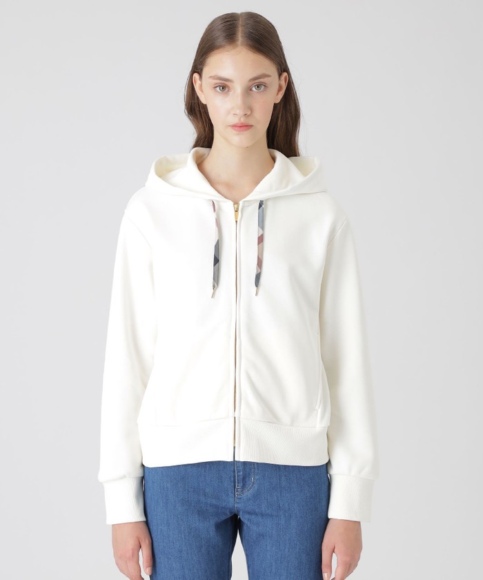 美品˚✧₊　ブルーレーベル　クレストブリッジ   フード付　大判　リバーシブル BLUE LABEL CRESTBRIDGE(ブルーレーベル・クレストブリッジ