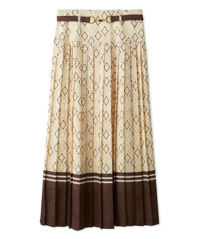 クラシカルパターンプリーツスカート