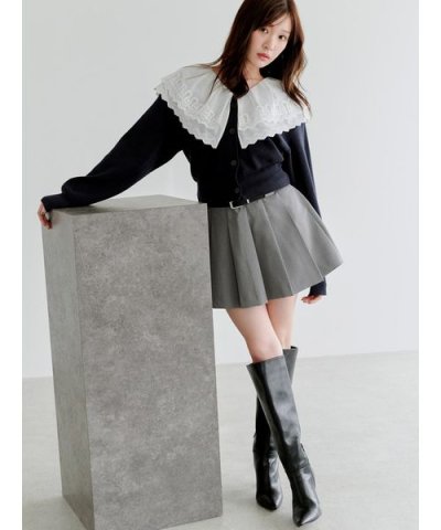 レイヤードデザインプリーツスカショ