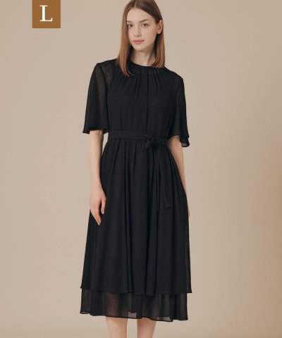 【L】ポリエステルクレープワンピース