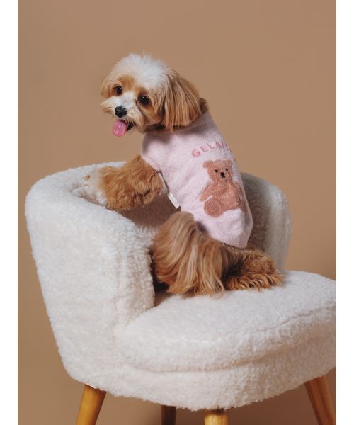 GELATOPIQUECAT & DOG 【CAT & DOG】ベアジャガードプルオーバー PNK M GELATOPIQUECAT & DOG 【CAT & DOG】ベアジャガードプルオーバー PNK M