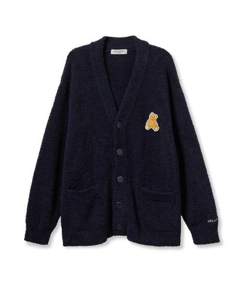 ONLINE限定】【HOMME】ベビモコベアワンポイントカーディガン