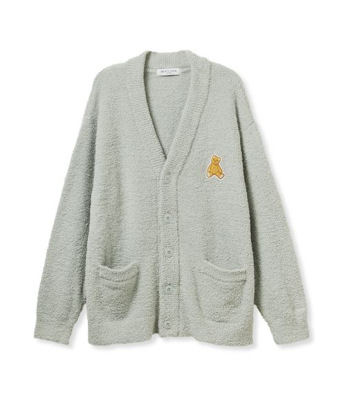 ONLINE限定】【HOMME】ベビモコベアワンポイントカーディガン
