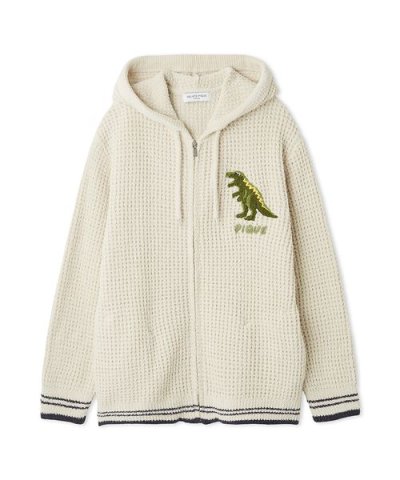 【HOMME】ワッフルダイナソーパーカ