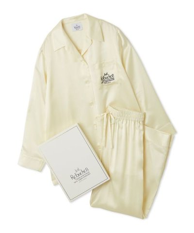 【JOEL ROBUCHON】【販路限定】シルクサテンシャツ＆ロングパンツセット