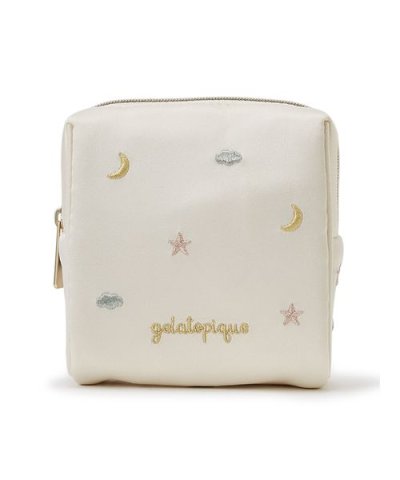 モチーフ刺繍ポーチ