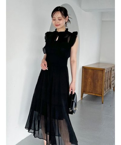 Sustainableシアープリーツウエストワンピース