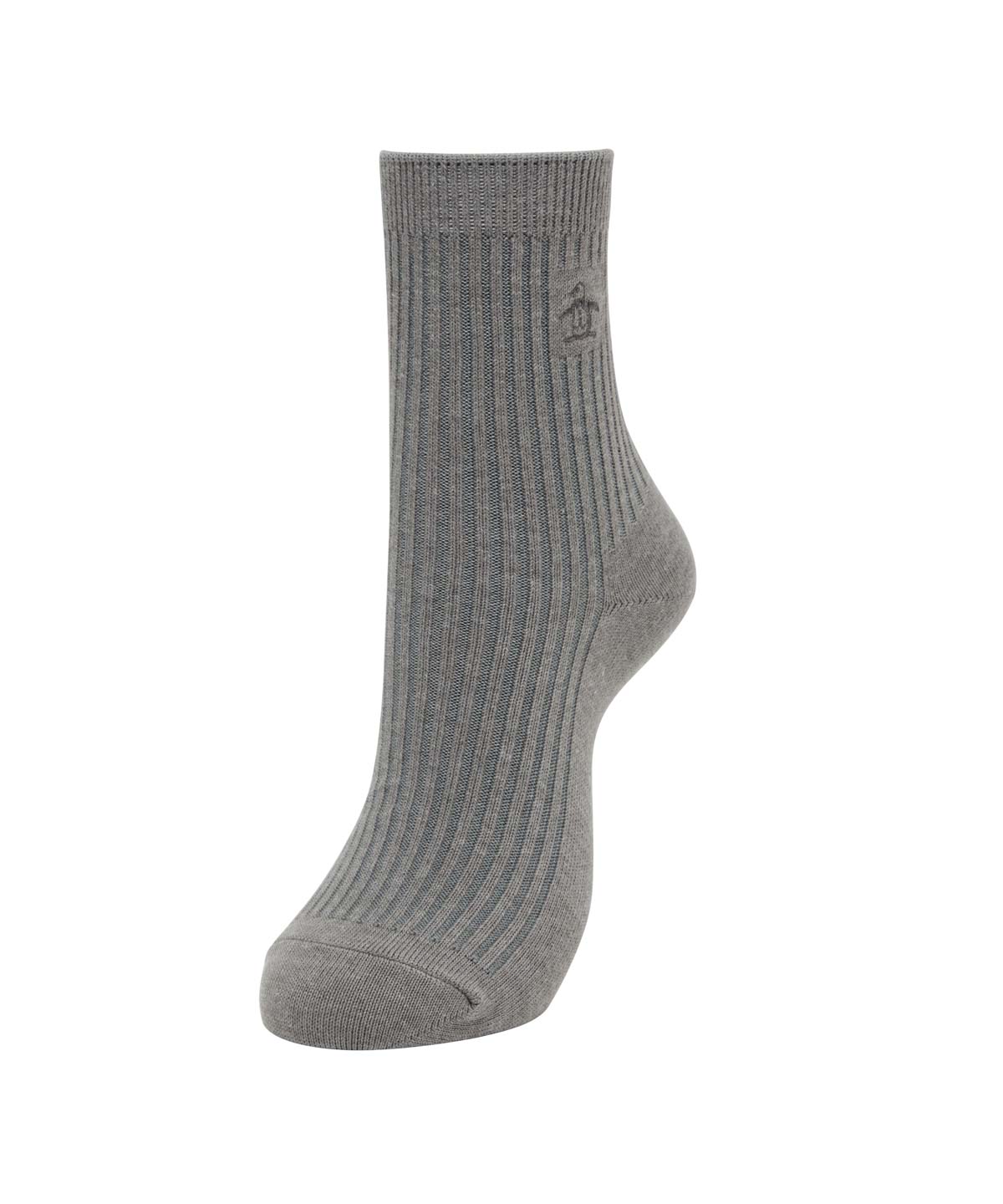 Munsingwear(ings) マンシングウェア Munsingwear クルー丈 ワンポイントソックス【返品不 グレー系1 22-24 Munsingwear(ings) マンシングウェア Munsingwear クルー丈 ワンポイントソックス【返品不 グレー系1 22-24