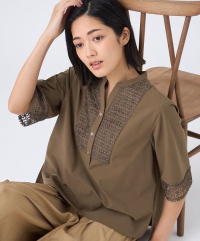 【ウォッシャブル・接触冷感・UV・防シワ】ファンクションタイプライターブラウス