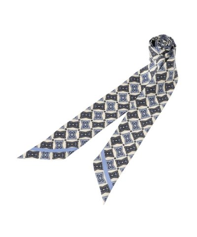 剣先リボンプリントナロースカーフ