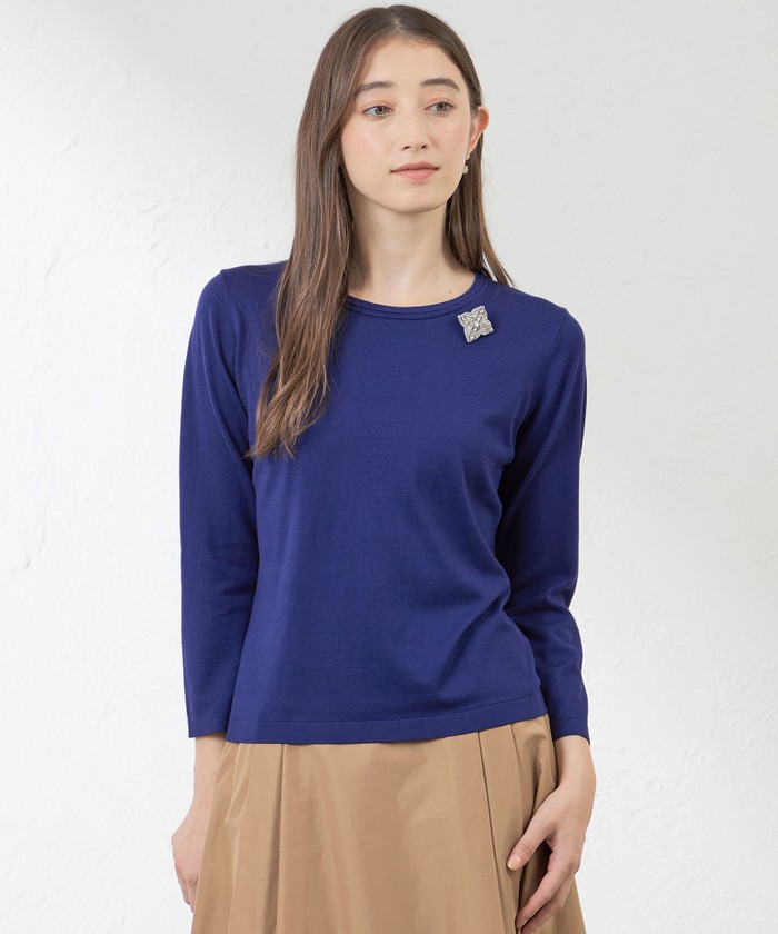 シルクコットンプルオーバーニット(508451415)｜阪急百貨店公式