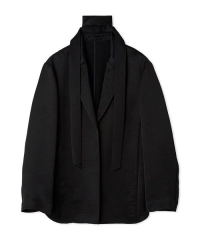 サテンシャツジャケット