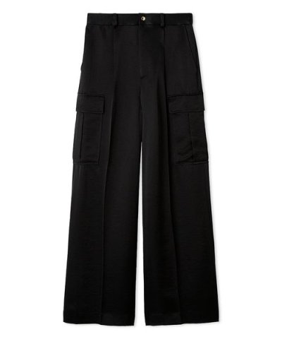 サテンカーゴパンツ