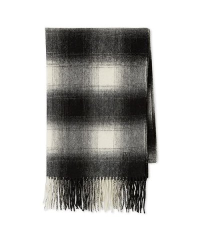 チェックウールストール