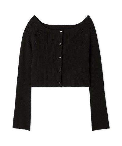 ランダムリブクロップドカーディガン