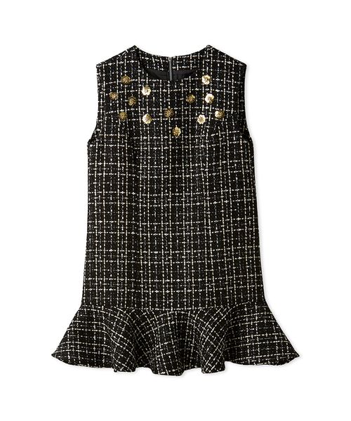 L.B CANDY STOCK Aラインビジューミニワンピース L.B CANDY STOCK]Aラインビジューミニワンピース(ドレス