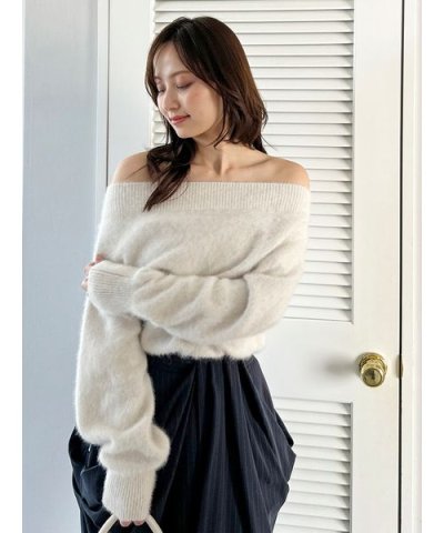 フォックスアルパカオフショルプルオーバー