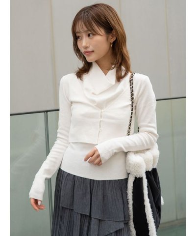 ノースリーブニットアンサンブル