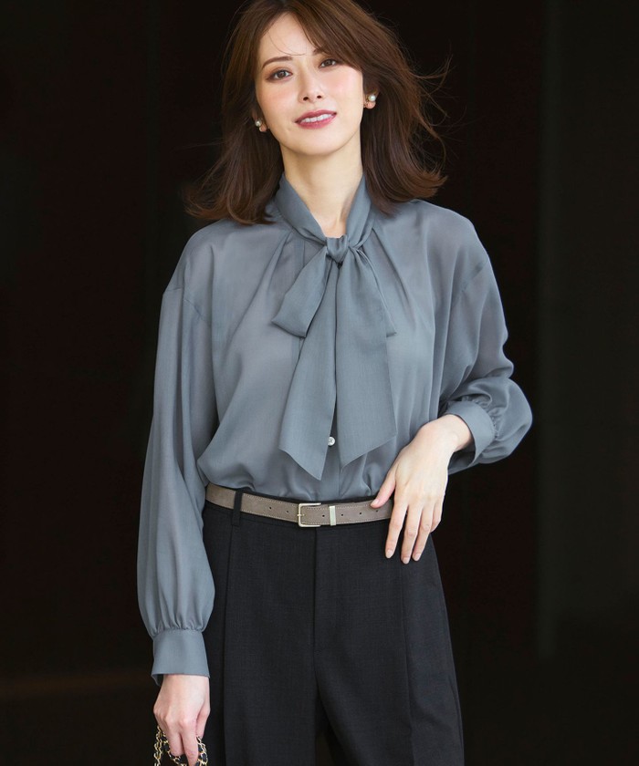 ブルー系｜シャツ・ブラウス｜23区(ニジュウサンク)｜阪急百貨店公式