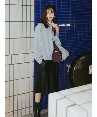 マルチウェイオフショルスウェットプルオーバー