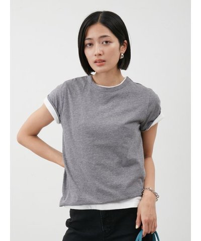 【セットアイテム】コットン100％レイヤード2PACK T