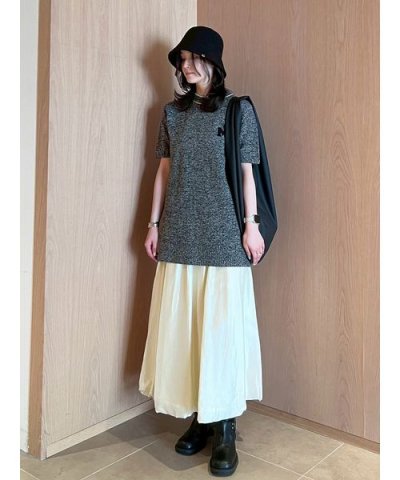 ウエストゴムシアーシャイニーバルーンスカート