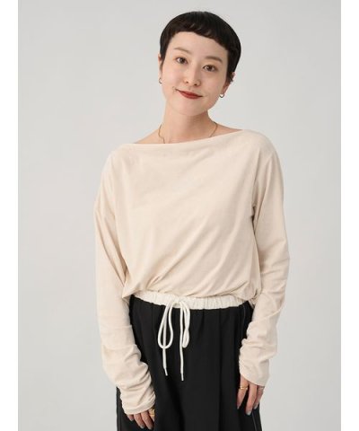 ベロアアシンメトリートップス
