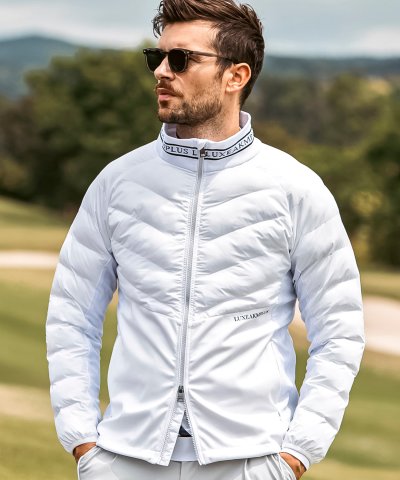 リュクスエイケイエムプラス LUXEAKMPLUS ゴルフ ジャガード織 リブネ