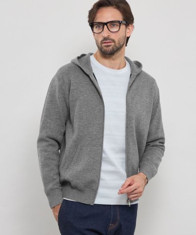 ダブルフェイスジップアップパーカー