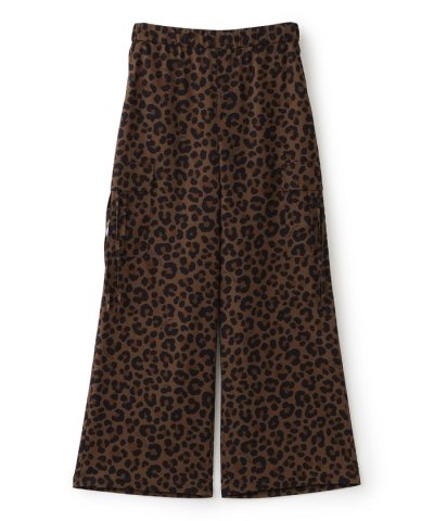 【マシンウォッシャブル】レオパードプリントカーゴパンツ