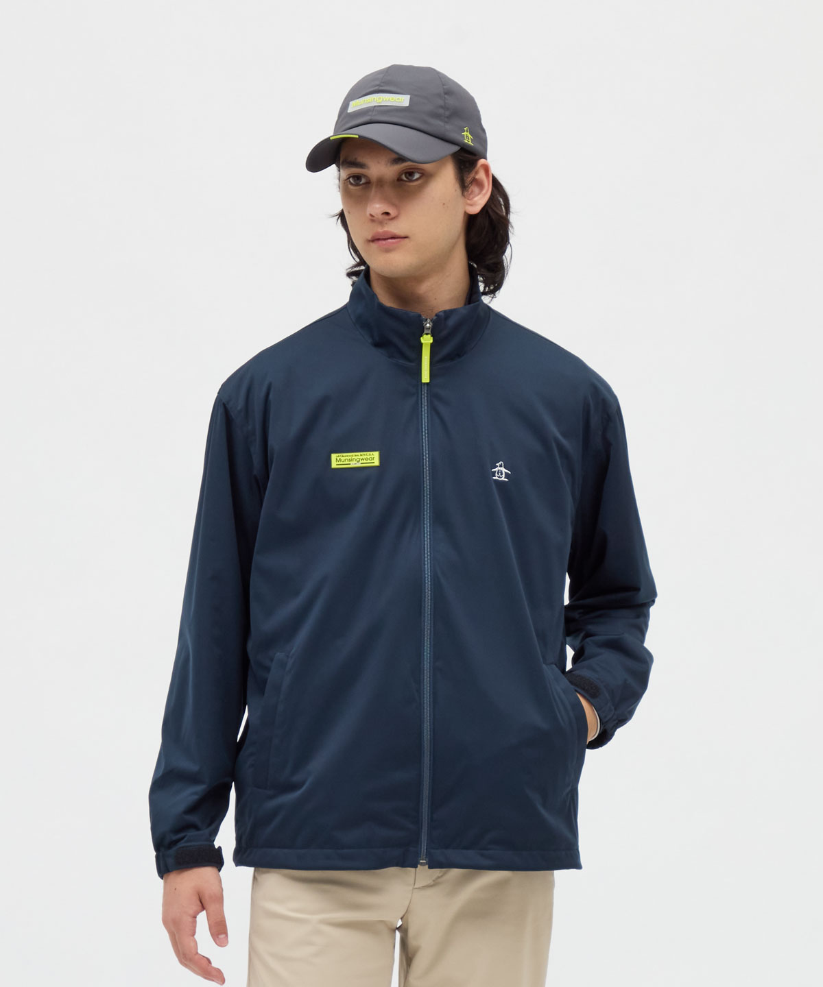 Munsingwear(ings) マンシングウェア Munsingwear はっ水3WAYブルゾン ネイビー M Munsingwear(ings) マンシングウェア Munsingwear はっ水3WAYブルゾン ネイビー M