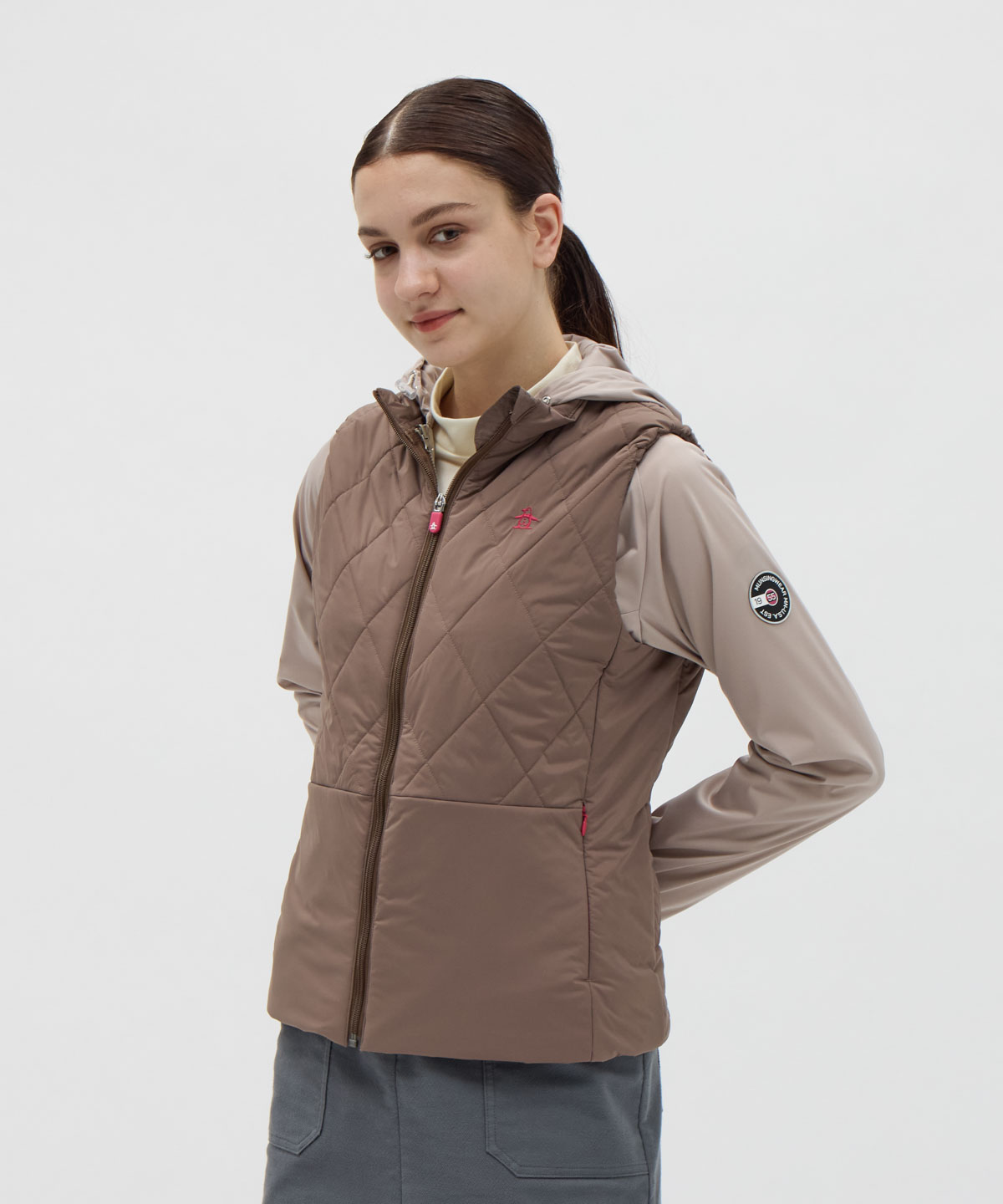 Munsingwear(ings) マンシングウェア Munsingwear はっ水3WAYブルゾン ベージュ LL Munsingwear(ings) マンシングウェア Munsingwear はっ水3WAYブルゾン ベージュ LL