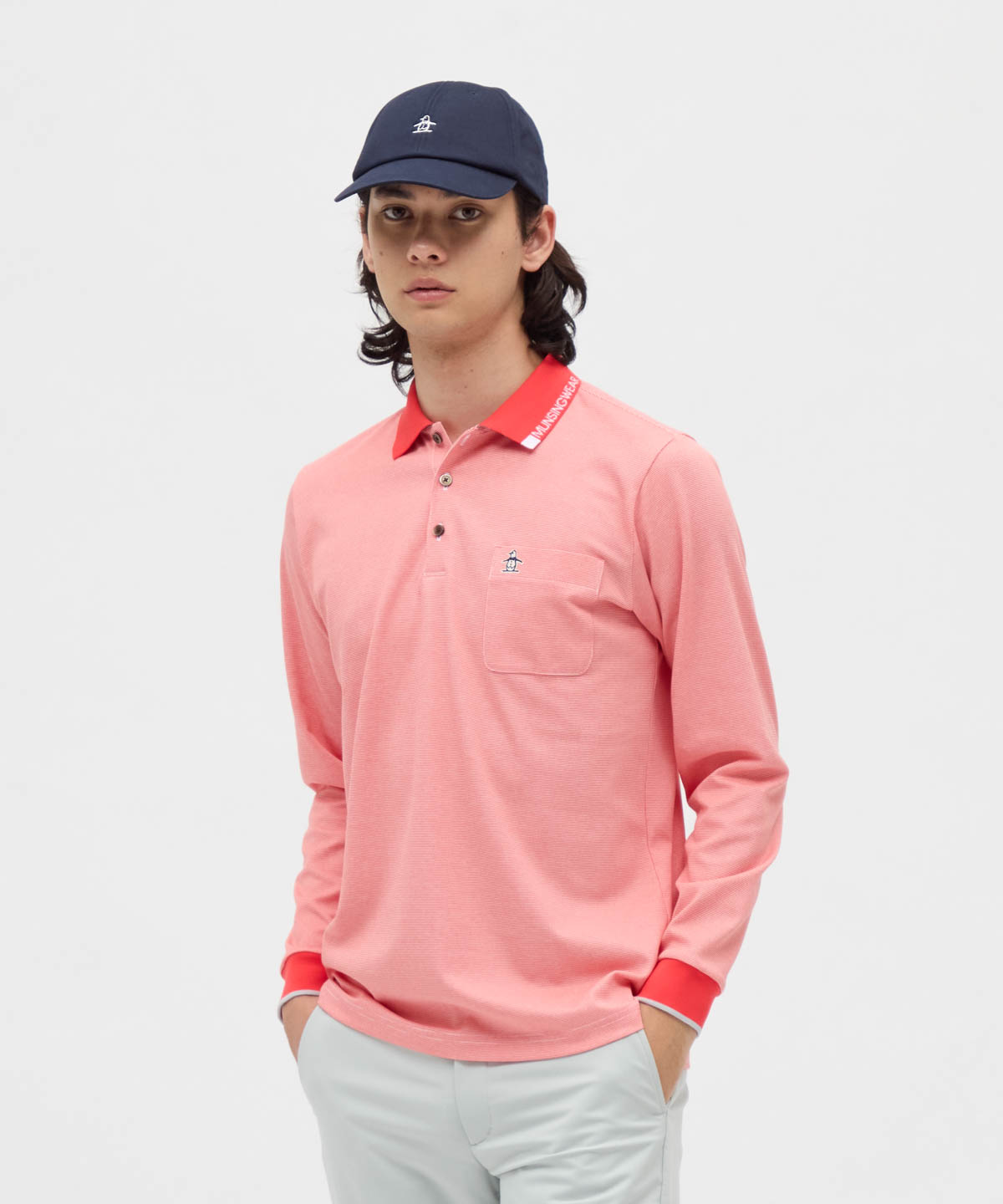 Munsingwear(ings) マンシングウェア Munsingwear Sunscreen NIR ドット鹿の オレンジ L Munsingwear(ings) マンシングウェア Munsingwear Sunscreen NIR ドット鹿の オレンジ L