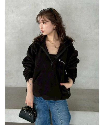 【FRAY I.D｜Champion】フリースハーフジッププルオーバー