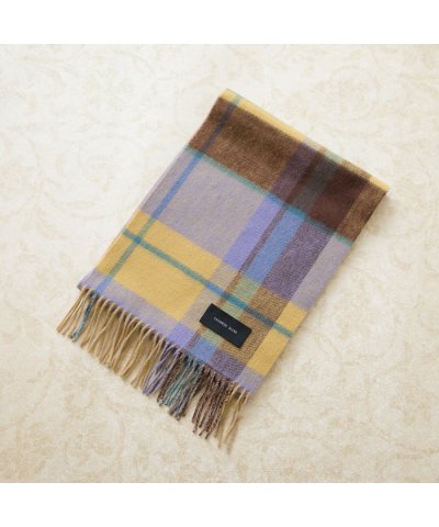 【WEB限定カラー有】【カシミヤブレンド/リバーシブル】チェックマフラー