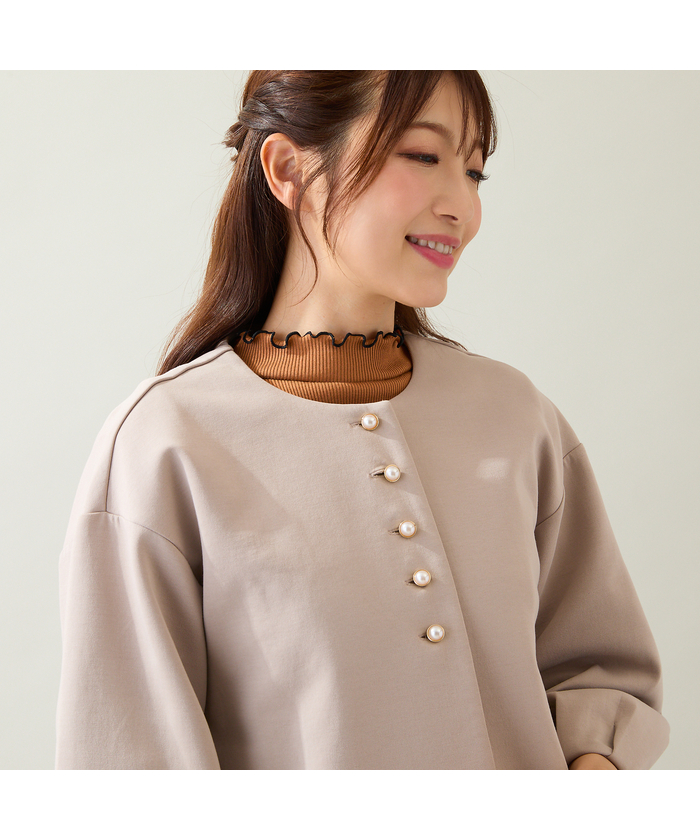 【美品】Rose Tiara ローズティアラ ファンシーツイードジャケット Rose Tiara ジャケット テーラードジャケット ファンシー