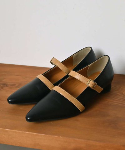 【販売店舗限定】ツートンベルトパンプス