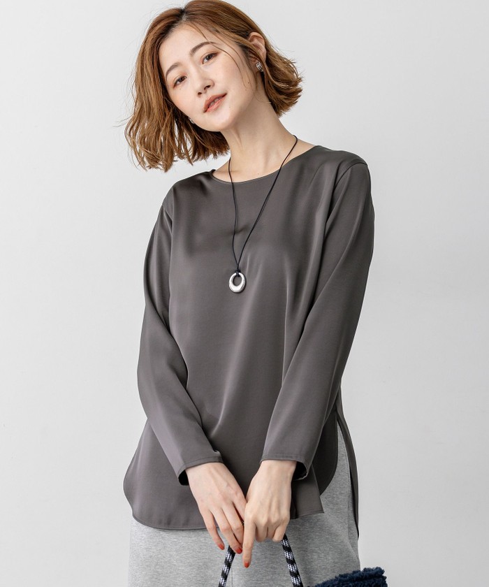 M-Lサイズ グレー系 カットソー グレー系｜カットソー・Tシャツ｜23区 (Lサイズ)(ニジュウサンク