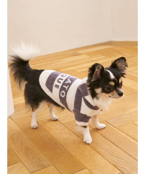 GELATOPIQUECAT & DOG 【CAT & DOG】スムーズィー2ボーダーフーディー NVY M GELATOPIQUECAT & DOG 【CAT & DOG】スムーズィー2ボーダーフーディー NVY M