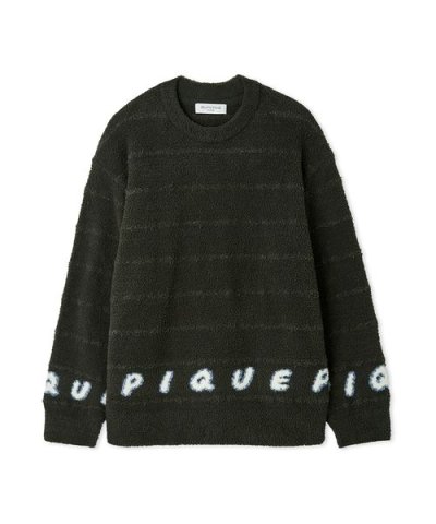【HOMME】ベビモコピケロゴジャガードプルオーバー