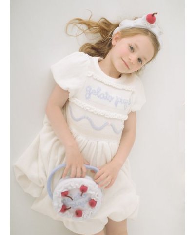 【KIDS】エアリーモコホイップケーキワンピース