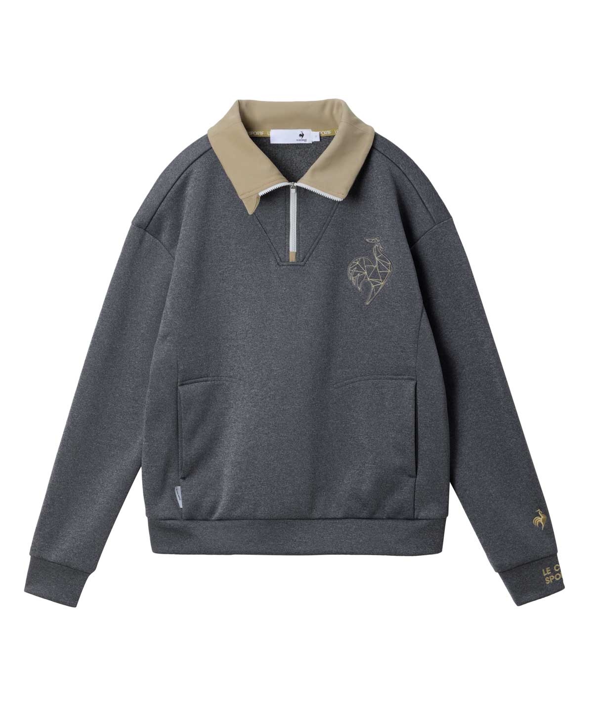 lecoqsportifgolf ルコックスポルティフ ゴルフ le coq sportif golf ハーフジッ グレー L lecoqsportifgolf ルコックスポルティフ ゴルフ le coq sportif golf ハーフジッ グレー L